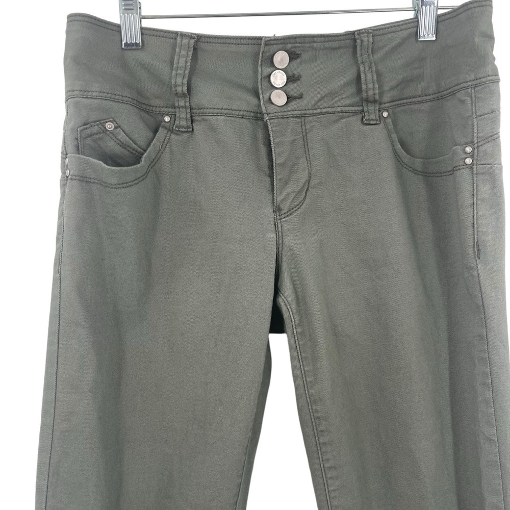YMI Olive Green Skinny Jean Pants size 11 wanna betta butt wannabettabutt - Picture 2 of 6